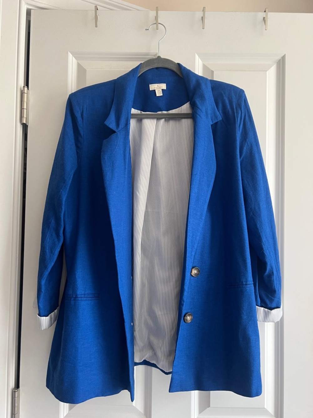 Jules & Leopold Cobalt Blue Longline Blazer